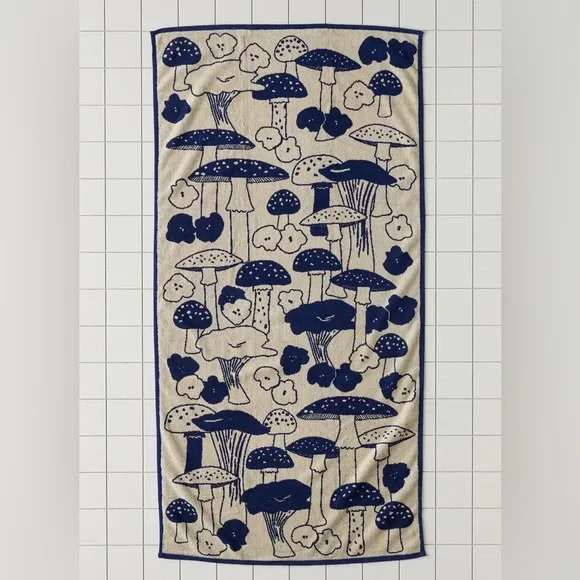 BAGGU Bath Baggu Reversible Mushroom Bath Towel Poshmark